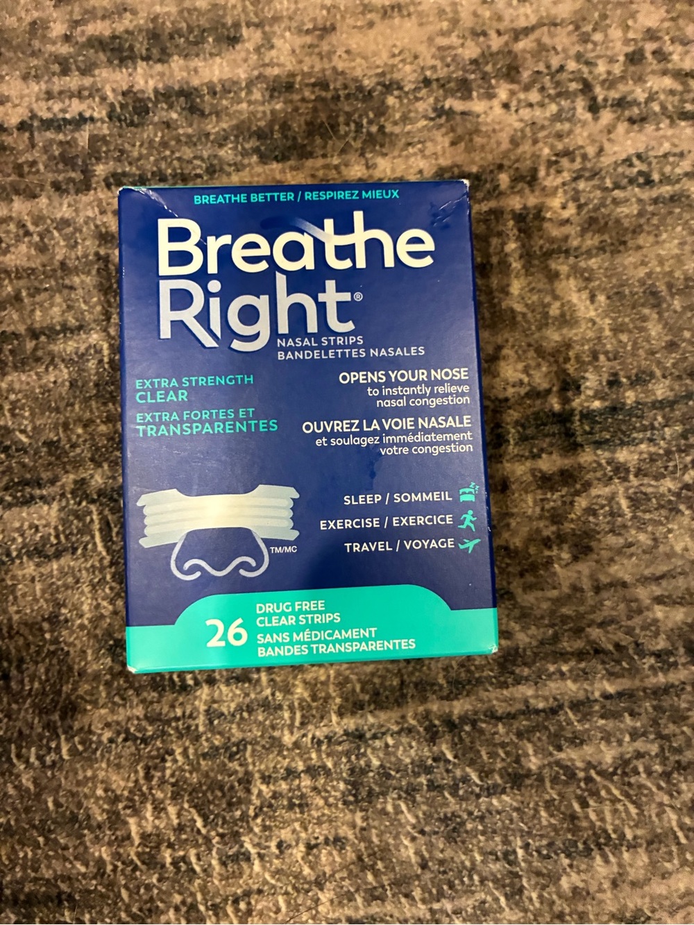 Extra Strength Clear Nasal Strips – Clear